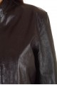 Тъмно лилаво дамско късо яке от естествена кожа 44.00 лв.