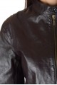 Тъмно лилаво дамско късо яке от естествена кожа 44.00 лв.