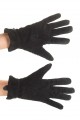 Черни дамски велурени ръкавици от естествена кожа 17.00 лв.