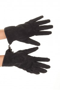 Велурени ръкавици от естествена кожа