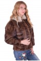 Красиво дамско палто от естествен косъм 440.00 лв.