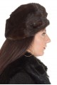 Тъмно кафява шапка от естествен косъм 33.00 лв.