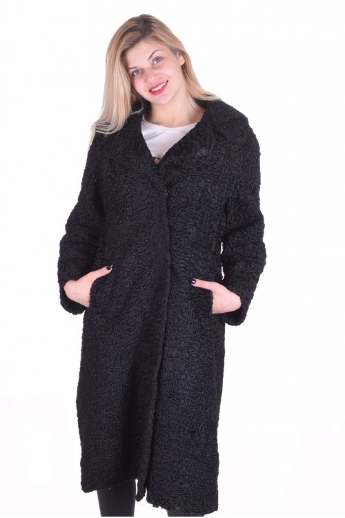 Дамско дълго палто от естествен косъм 180.00 лв.