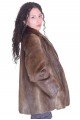 Кафяво палто от естествен косъм 127.00 лв.