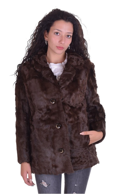 Стилно палто от естествен косъм 49.00 лв.