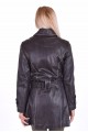 Черен дамски шлифер от естествена кожа 75.00 лв.