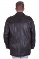 Черно дълго яке от естествена кожа 55.00 лв.
