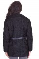 Черно дамско палто от естествен косъм 203.00 лв.