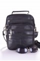 Модерна черна мъжка чанта от естествена кожа 24.00 лв.