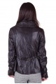Тъмно кафяво дамско яке от естествена кожа 64.00 лв.