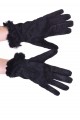 Черни дамски велурени ръкавици от естествена кожа 8.00 лв.