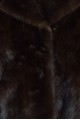 Тъмно кафяво палто от естествен косъм 451.00 лв.