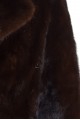 Тъмно кафяво палто от естествен косъм 451.00 лв.