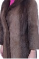 Кафяво палто от естествен косъм 85.00 лв.