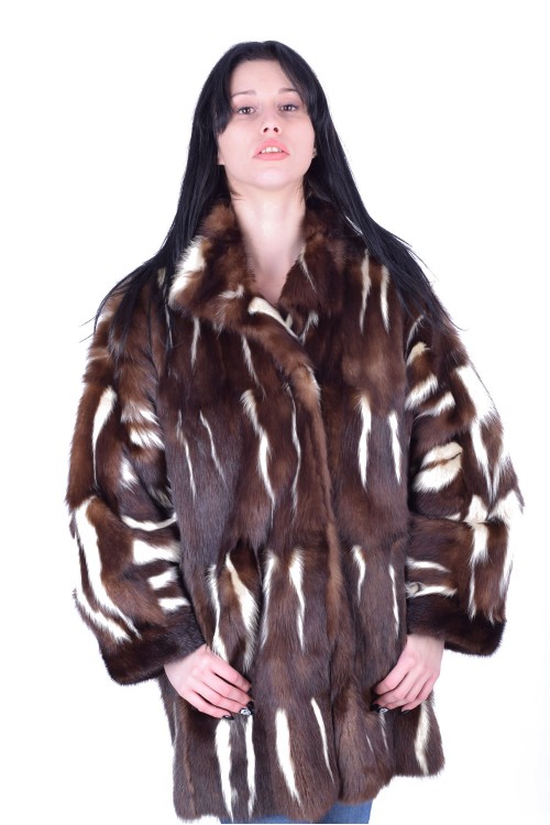Изискано дамско палто от естествен косъм 157.00 лв.