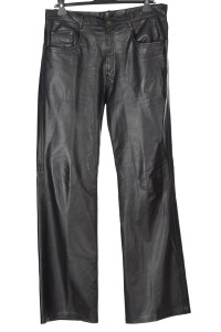 Представителен дамски панталон от естествена кожа