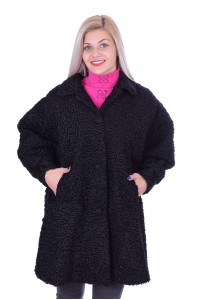 Дамско палто от естествен косъм