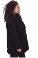 Черно палто от естествен косъм 157.00 лв.