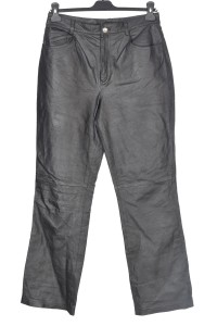 Стилен дамски панталон от естествена кожа