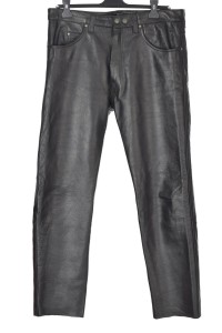 Стилен мъжки панталон от естествена кожа