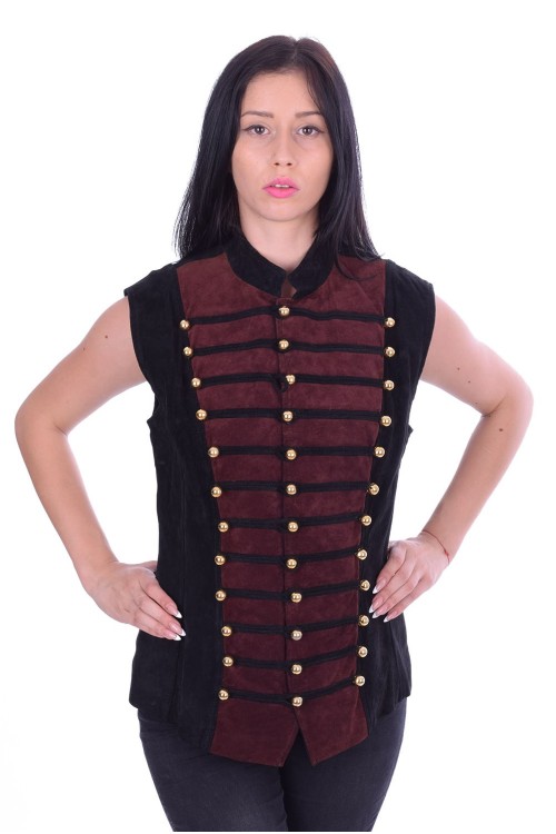 Черен кожен елек 52.00 лв.