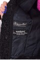 Черно дамско палто от естествен косъм 284.00 лв.