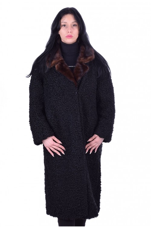 Отлично черно палто от естествен косъм 191.00 лв.