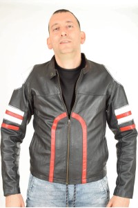 Спортно мъжко яке от естествена кожа