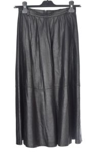 Елегантна пола от естествена кожа