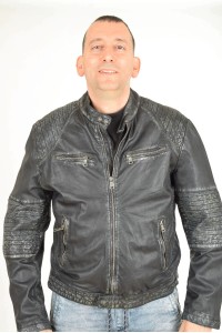 Мъжко винтидж яке от естествена кожа