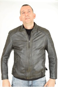 Спортно мъжко яке от естествена кожа