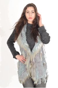 Луксозен дамски елек от естествен косъм