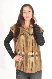 Красив дамски елек от естествен косъм